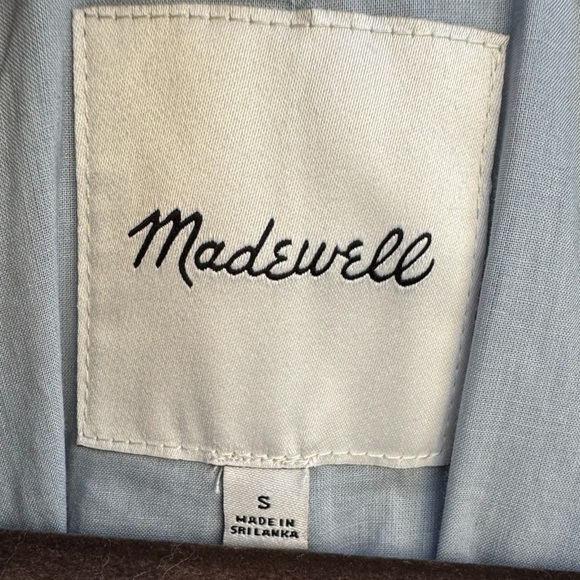 Madewell Larsen Linen Blend Relaxed Windowpane Blazer - Picture 6 of 13